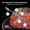 Close up of the high-precision NIST certified sensors on the wireless meat probe