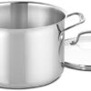 Cuisinart 17-Piece Stainless Steel Cookware Set, Chef's Classic Steel Collection with Pure Aluminum Core for Quick and Even Heat, Cool Grip Handles, Dishwasher Safe, 77-17N
