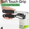 GORILLA GRIP Upgraded Model Stainless Steel Manual Can Opener, Black