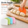Flexible Dough Scraper & Cutter Set, 5-Piece Bench & Bowl Scrapers