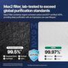 The Coway Airmega Mighty2 showing its easy-access washable pre-filter for simple maintenance.