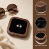 The LIFHUB walnut jewelry tray being used as a sophisticated catch-all dish for small accessories.