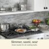 Cuisinart 17-Piece Stainless Steel Cookware Set, Chef's Classic Steel Collection with Pure Aluminum Core for Quick and Even Heat, Cool Grip Handles, Dishwasher Safe, 77-17N