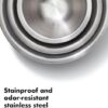 OXO Good Grips 3-Piece Stainless Steel Mixing Bowl Set - Blue/Gray