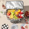 Corduroy Lunch Box for Women Insulated Lunch Bag Cooler Tote Bag
