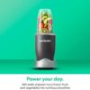 Side profile of the Nutribullet 600W personal smoothie blender showing its compact and essential countertop design.