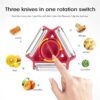 The SamLng 3-in-1 kitchen peeler used for commercial catering prep of melon and various vegetable ingredients.