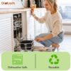 Dishwasher and freezer-safe 24oz Glotoch meal prep containers for everyday food storage