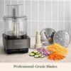 Cuisinart Food Processor 14-Cup Vegetable Chopper for Mincing, Dicing, Shredding, Puree & Kneading Dough, Black Stainless, DFP-14BKSY