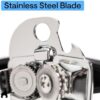 GORILLA GRIP Upgraded Model Stainless Steel Manual Can Opener, Black