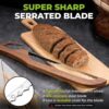 RAPSAKEMOH Sourdough bread knife,Bread Slicer for Homemade,Even Slicing