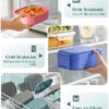 Bento Lunch Box, 65 oz 3-Tier Stackable Lunch Container, Adjustable 2/3 Tier Design, BPA-Free Food-Grade Plastic, Leakproof, Microwave & Dishwasher Safe, Green