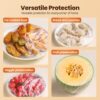 Disposable Stretch Food Covers for Bowls Reusable Fresh Keeping Bags (White X100)