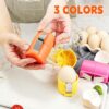 3Pcs Egg Shell Opener, 2026 New Egg Cracker Tool for Raw Eggs, Hard Boiled Egg Peeler Egg Cube Egg Separator Handheld, Stainless Steel Eggshell Breaker Egg Shell Cutter Kitchen Gadgets