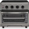 Cuisinart Air Fryer Toaster Oven with Grill, 1800W 8-1 Air Fryer Oven with Bake, Convection Bake, Grill, Broil and Warm Options, Large Capacity, 60-Minute Timer, TOA-70BKS, Black SS
