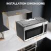 The microwave oven's sensor reheat function active, showcasing its ability to refresh leftover meals.
