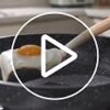 Back view of the 10-inch granite frying pan demonstrating compatibility with induction and oven cooking surfaces.