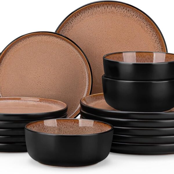 vancasso Amber 18-Piece Stoneware Dinnerware Set