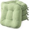 Codi Dining Chair Cushions 4 Pack, Thick Memory Foam Kitchen Seat Pads