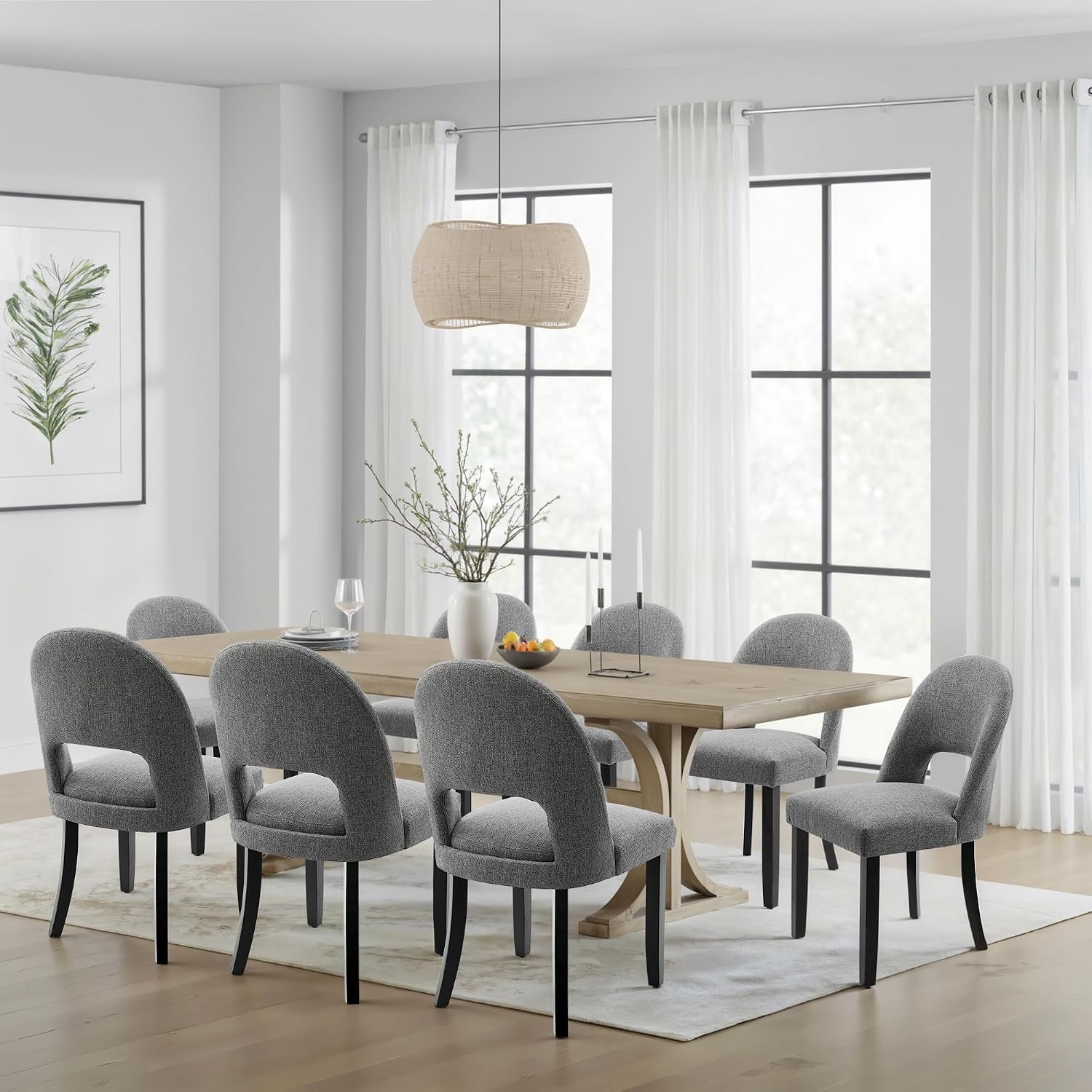 Dining Chairs Set of 8, Upholstered Kitchen & Dining Room Chairs