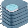 Chair Cushions for Dining Chairs, 6 Pack Memory Foam Cushion