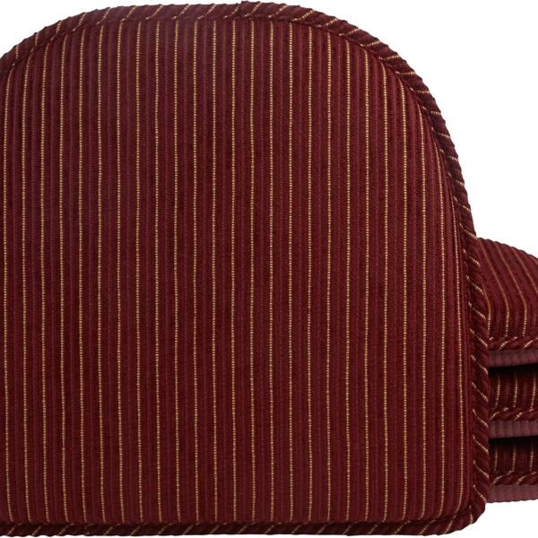 Klear Vu Raindrop The Gripper Non Slip Chair Cushions, Soft & Comfortable Seat Pad, Sitting Pillow for Kitchen, Dining or Office, 4 Count (Pack of 1), Nikita Red