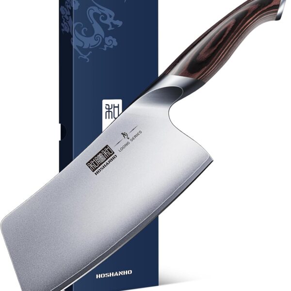 HOSHANHO 7 Inch Chinese Cleaver: Ultra-Sharp Japanese Steel