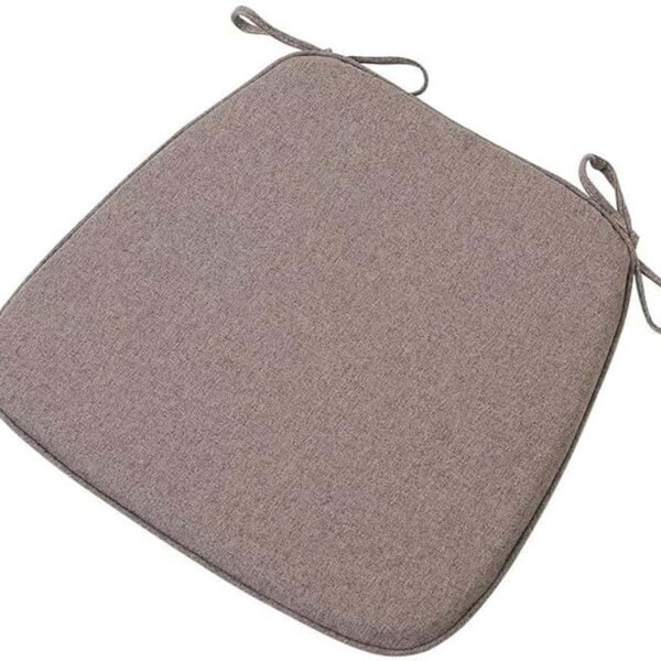Chair Pads with Ties 18x17, Memory Foam Kitchen Chair Cushions with Ties 18 Inch, Non Slip Chair Pads for Dining Chairs Set of1 2 4 6, Seat Cushions Covers Washable and Removable with Zipper