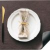 DOLOPL Placemats Set of 12, Reversible Dual-Color Faux Leather Place Mats