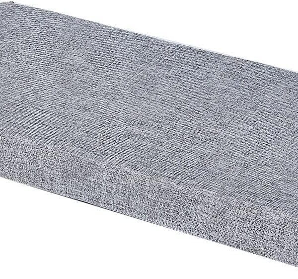 Bench Cushions for Indoor Furniture Non Slip Foam Kitchen Dining Chair Pad Bay Window Seat Cushion with Zipper 36 x 16 inch, Mid Grey