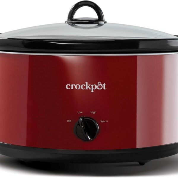 Crock-Pot 8-Quart Manual Slow Cooker: XL Red Family Favorite