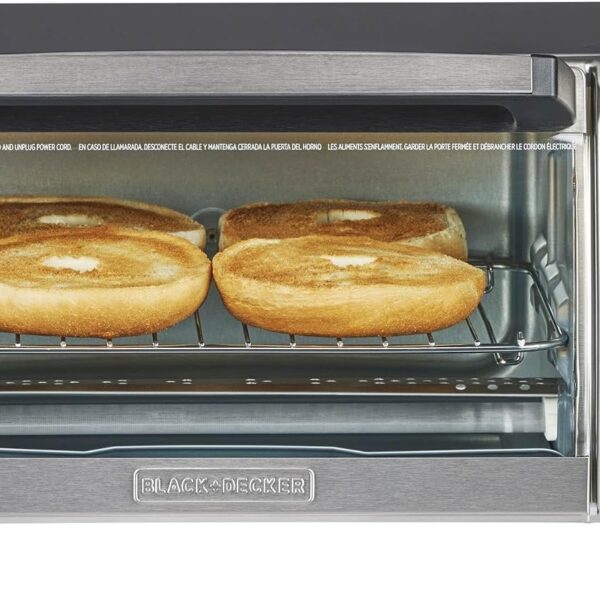 BLACK+DECKER Compact Stainless Steel Toaster Oven