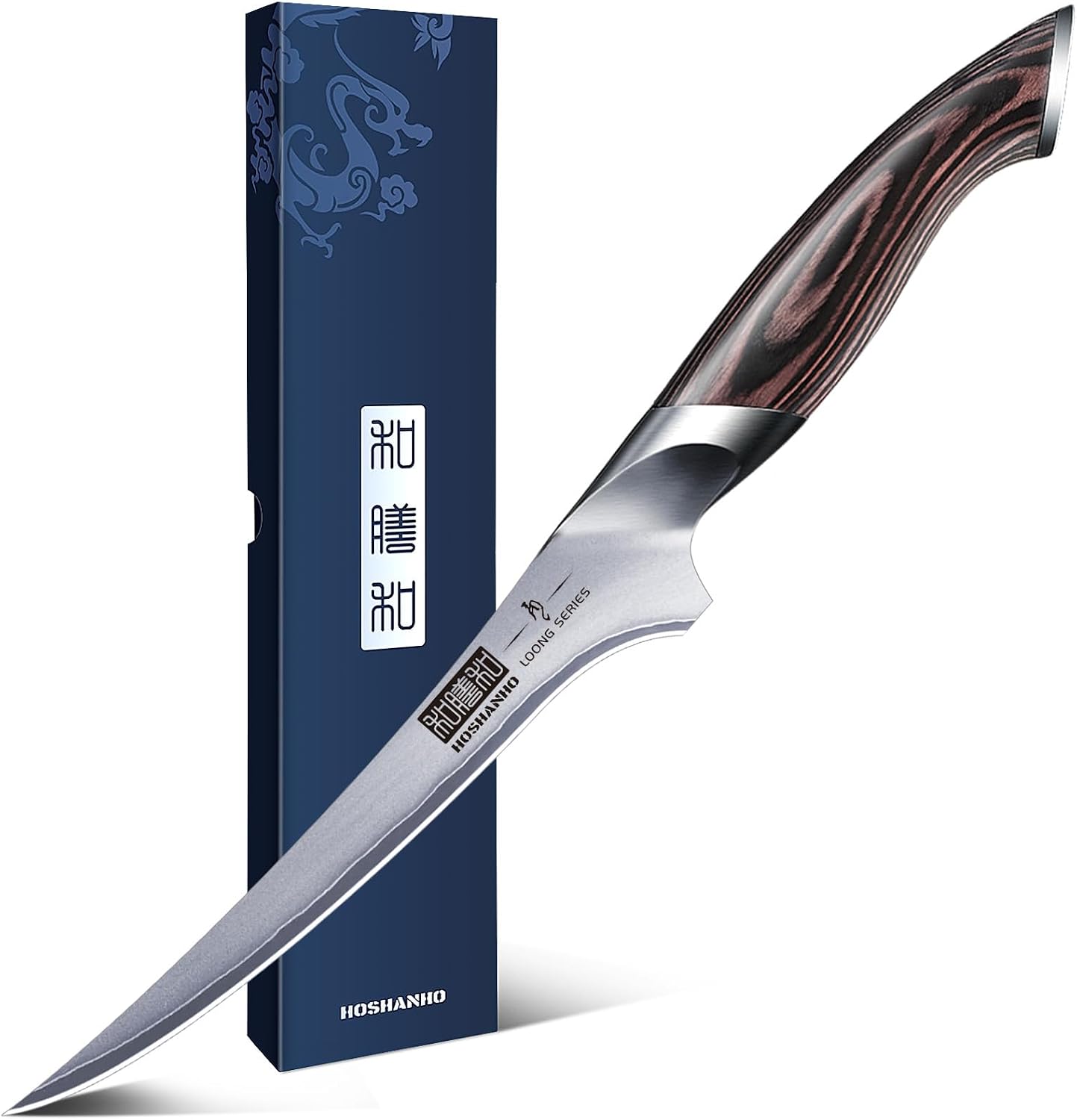 HOSHANHO 7 inch fillet knife featuring a premium Japanese high-carbon steel blade for precise fish processing.