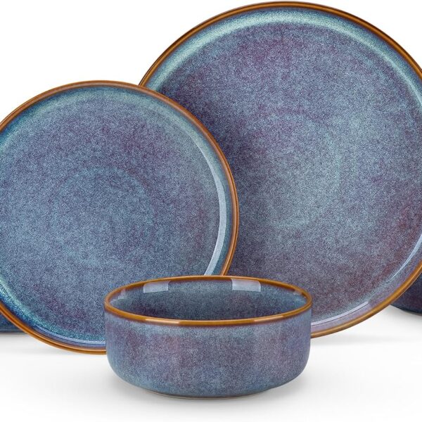 vancasso PLAYA 12-Piece Reactive Glaze Dinnerware Set for 4