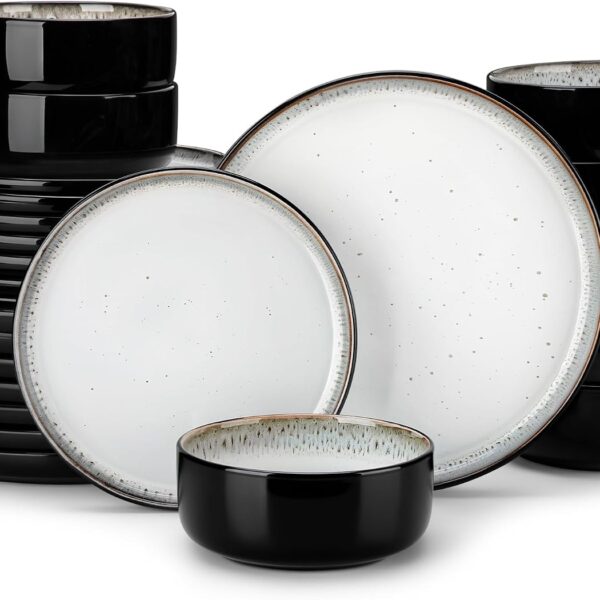 vancasso PLAYA 24 Piece Dinnerware Set: Reactive Glaze for 8