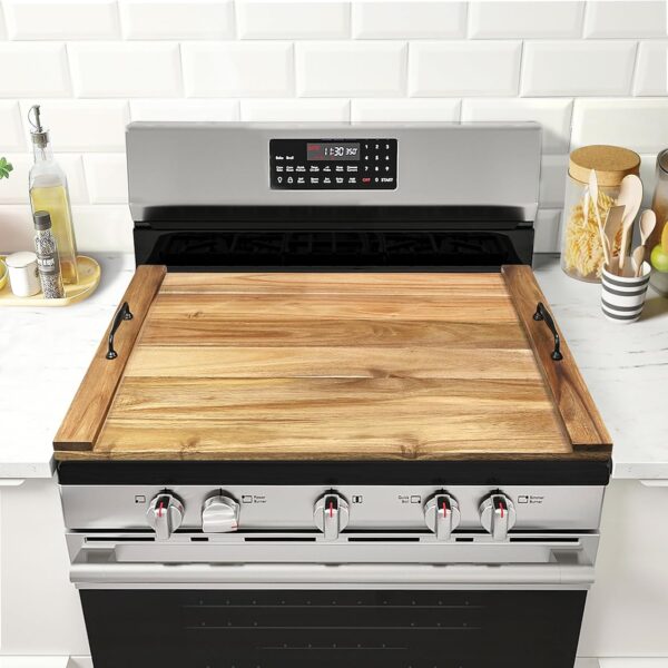 Gashell Acacia Wood Noodle Board for Extra Kitchen Space