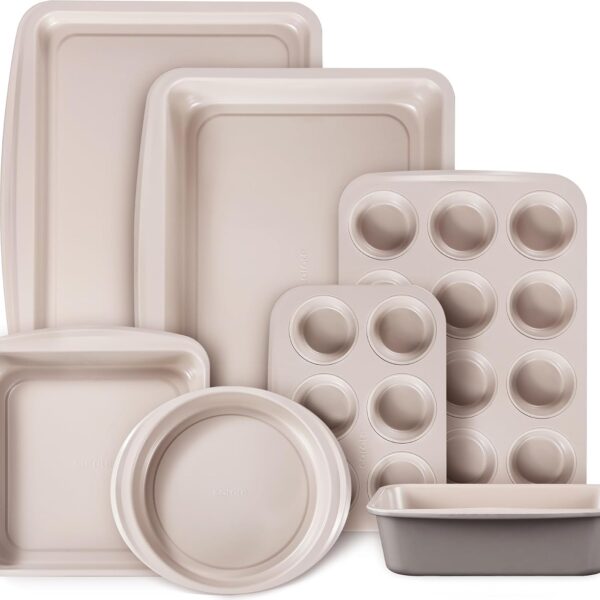 Carote 7-Piece Stackable Nonstick Bakeware Set