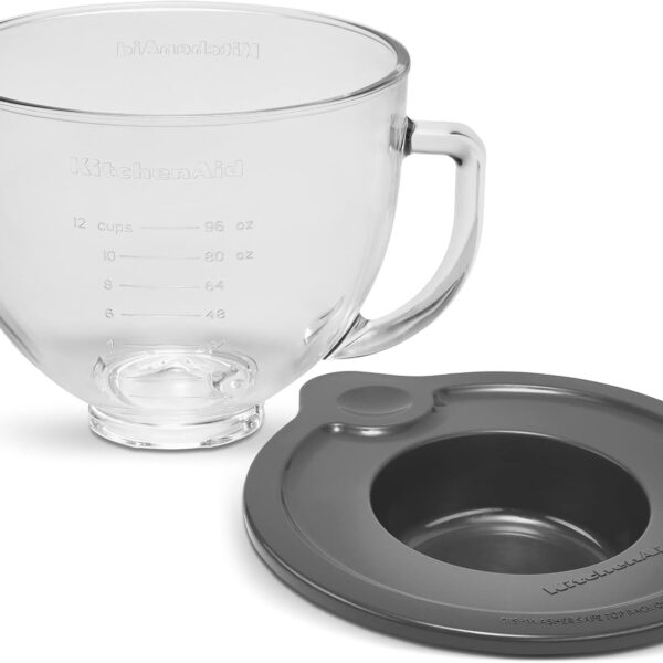 KitchenAid 5 Quart Glass Bowl with Lid & Measurement Markings