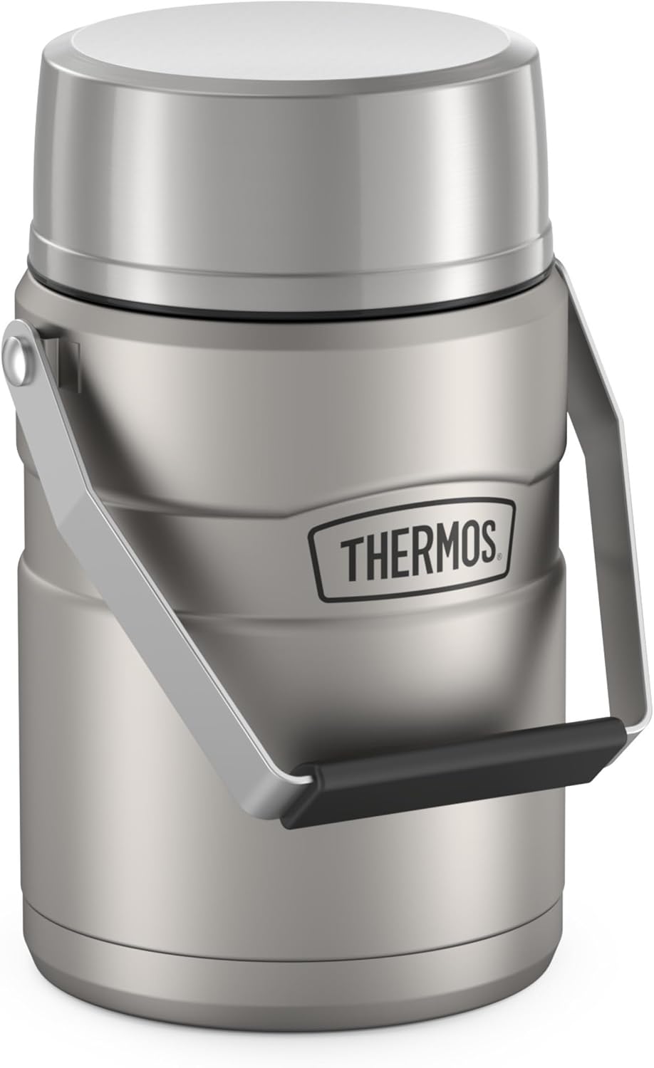 Thermos Stainless King 47oz insulated food jar in matte stainless steel finish