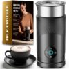Ecoflarix 4-in-1 electric milk frother with 350ml capacity for rich, velvety café-style foam.