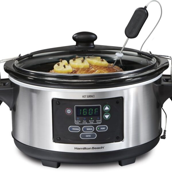 Hamilton Beach 6 Quart Programmable Slow Cooker with Probe