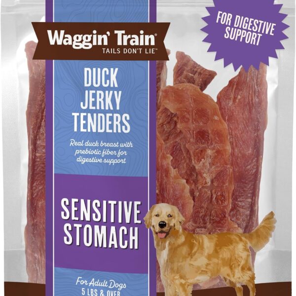 Waggin' Train Duck Jerky Dog Treats for Sensitive Stomachs
