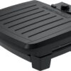 George Foreman submersible electric grill featuring a removable control panel for dishwasher-safe cleaning