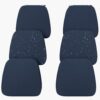 Iristykilin 6-pack waterproof dining chair cushions with 2.5-inch 30D high-resilience foam inserts.