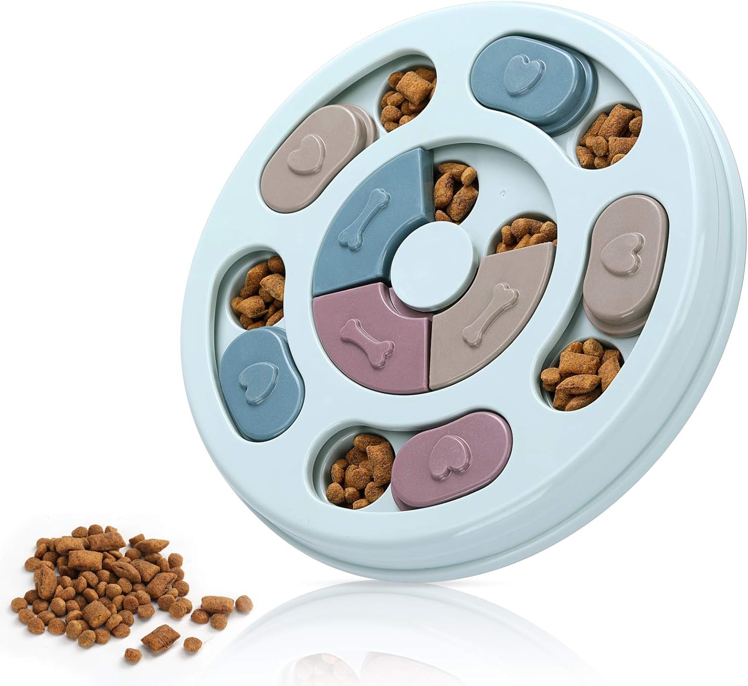 Blue DR CATCH interactive dog puzzle for mental enrichment and IQ training