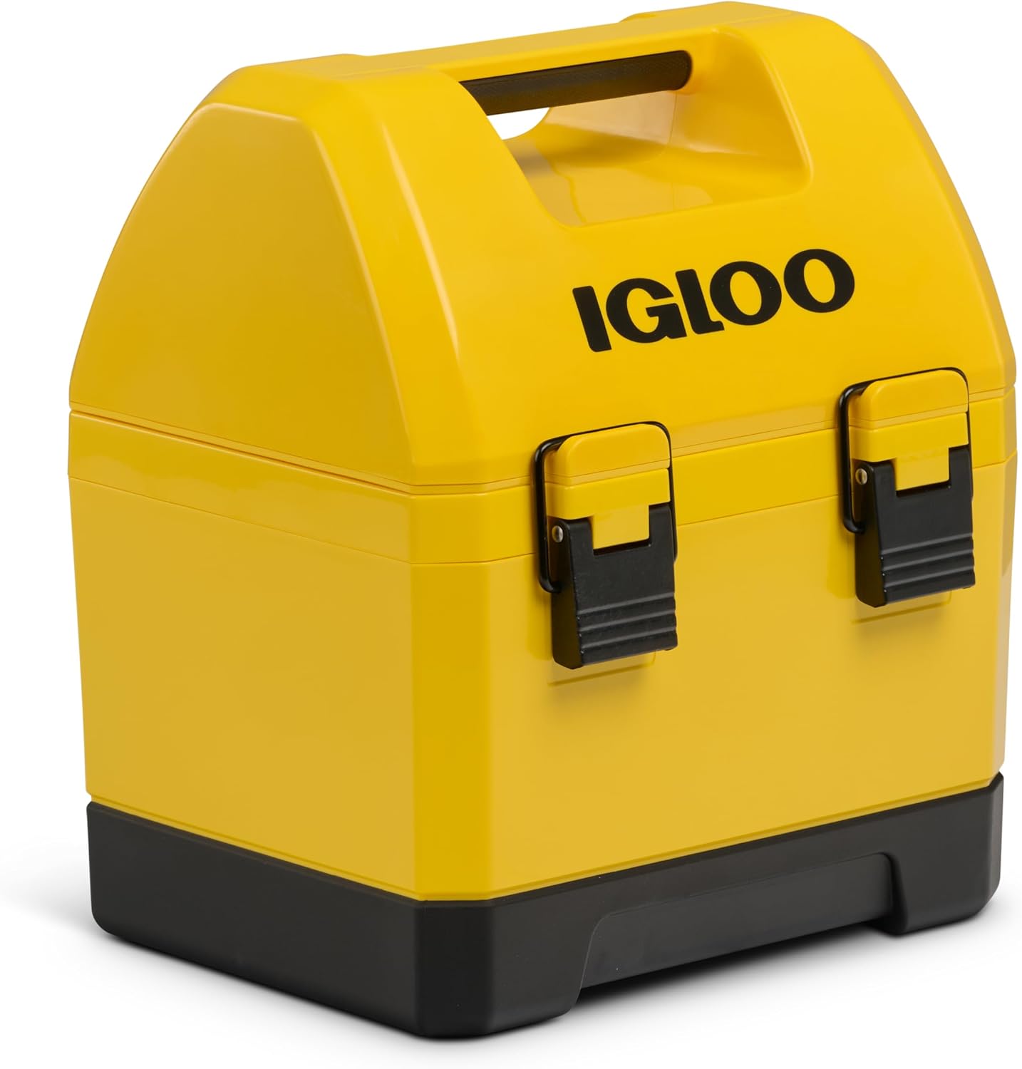 Front view of the Igloo Gripper 10qt personal lunchbox cooler in vibrant industrial yellow.
