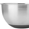 KitchenAid stainless steel mixing bowls in a set of three featuring 1.5, 3, and 5-quart capacities.