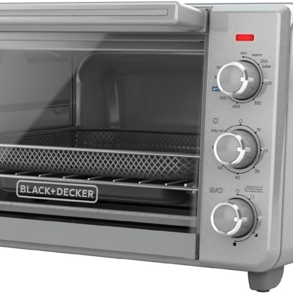 BLACK+DECKER 6-Slice Air Fry Toaster Oven: 5-in-1 Versatility