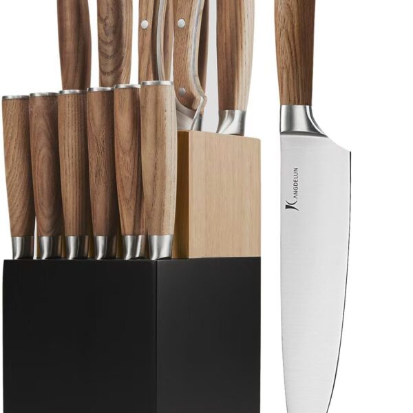 Kangdelun 14-Piece Kitchen Knife Set: Ultra-Sharp Precision