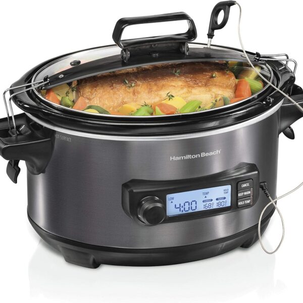 Hamilton Beach 6 Quart Programmable Slow Cooker with Probe